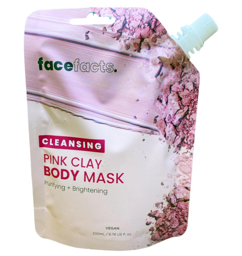Face Facts Очищающая маска для тела из розовой глины 200 мл 