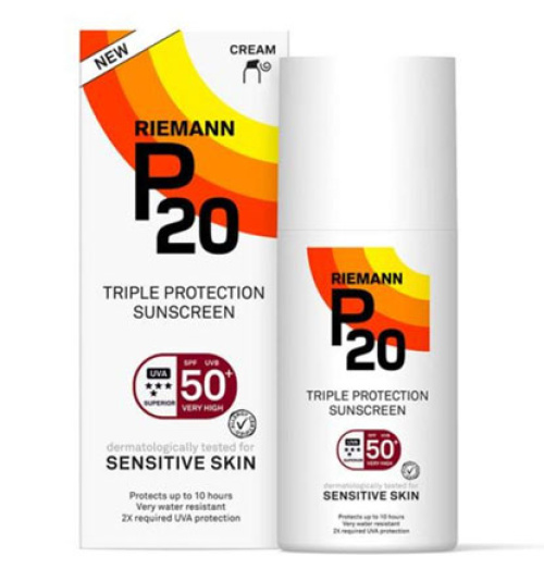 P20 Солнцезащитный крем SPF50+ для чувствительной кожи, 100мл