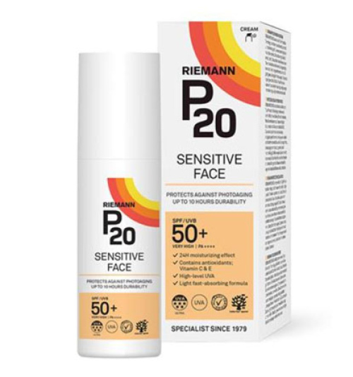 P20 Солнцезащитный крем для лица SPF50+ 50г для чувствительной кожи