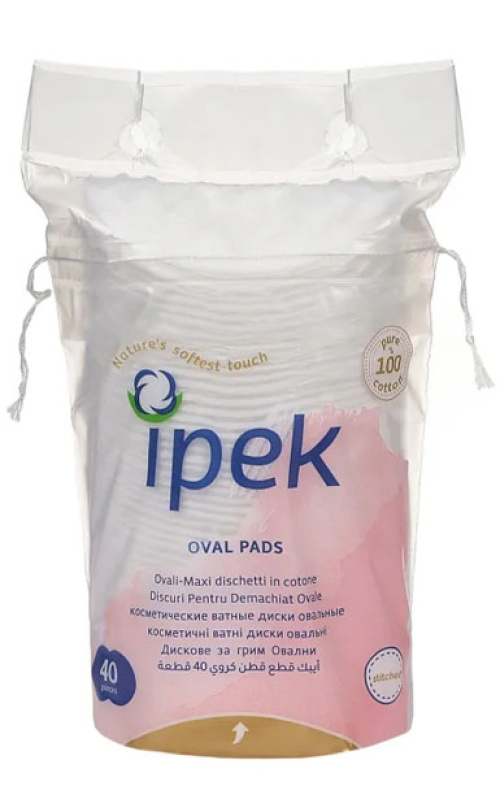 Ipek Ватные диски овальные 40 шт