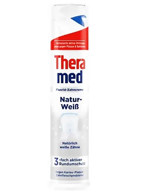 Зубная паста с дозатором TheraMed Natur-Weiß (Природная белизна), 100 мл. 