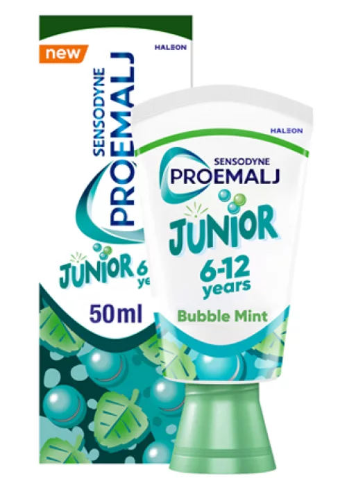 Зубная паста Sensodyne Pro Emalj Junior для ежедневного использования, для детей 6–12 лет, 50 мл 