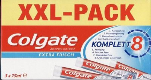 Colgate Komplett Extra Fresh Зубная паста 3x75 мл