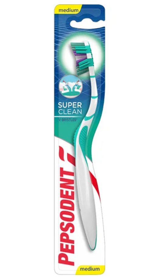 Pepsodent Super Clean Зубная щетка medium