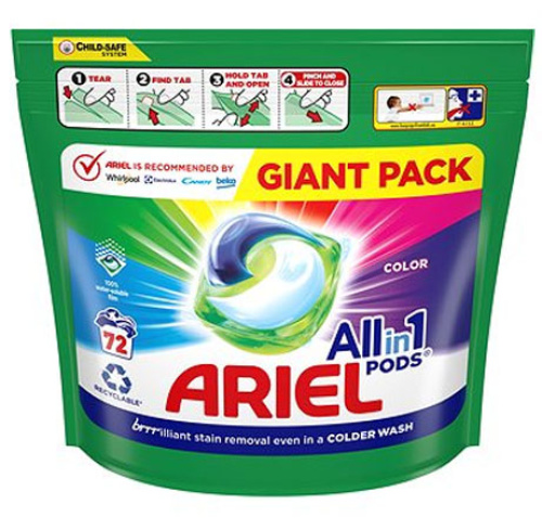 Ariel All-in-1 PODS Color Капсулы для стирки, 72 стирки