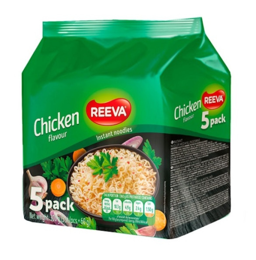 Reeva Лапша со вкусом курицы 5х60г 