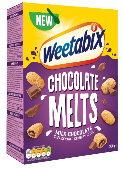 Weetabix Melts с молочным шоколадом 360г