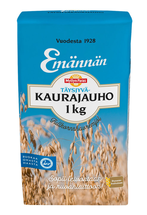 Myllyn Emännän täysjyvä kaurajauho 1kg