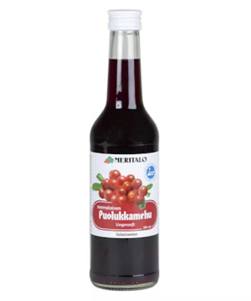 Брусничный сок Meritalo Finnish Lingonberry, 350 мл 