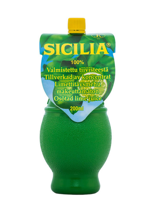Сицилийский сок лайма Sicilia, 200 мл, без сахара 