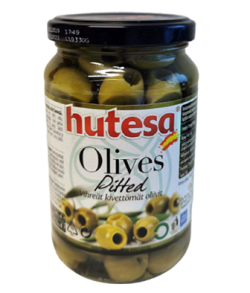 Hutesa Оливки зеленые без косточек 350г/150г