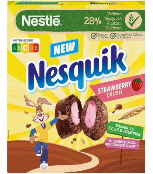 Nestle Nesquik Клубничная крошка 350г