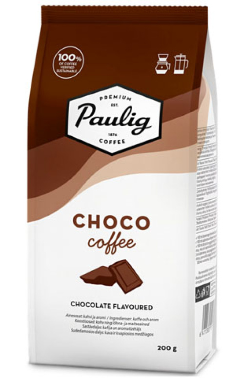 Paulig Choco Coffee, кофе с шоколадным вкусом, 200 г 