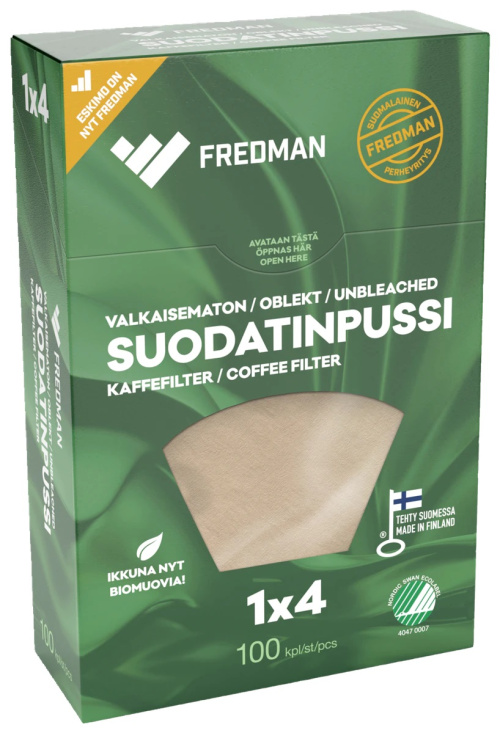 Fredman Одноразовые фильтры для кофеварки 1x4 / 100 шт