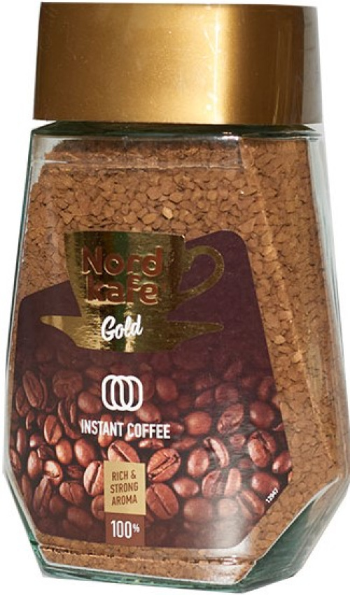 Nord Kafe Gold Растворимый кофе в стеклянной банке 200 г