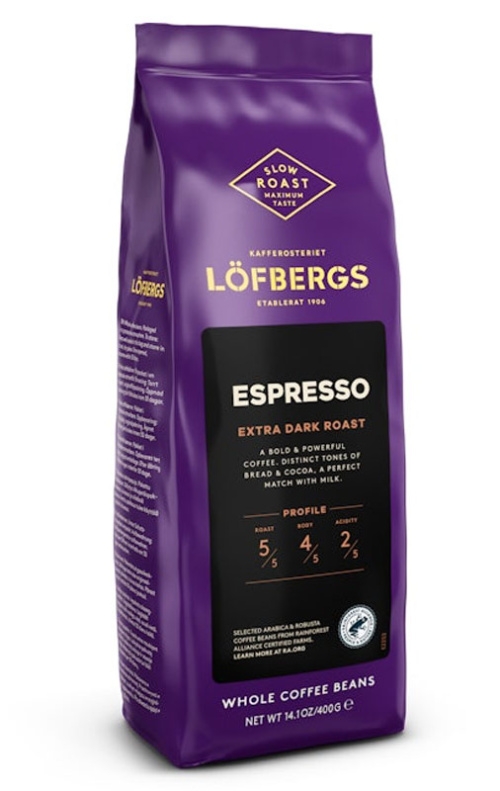 Кофе Löfbergs Espresso Papukahvi, 400 г, RFA 