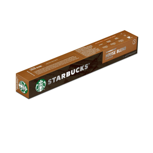 Starbucks Nespresso Houseblend Lungo кофе 10 капсул/57г