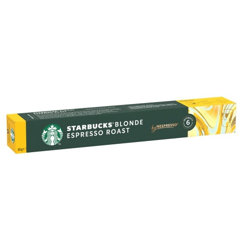 Starbucks Nespresso Blonde Espresso Roast кофе 10 капсул / 53 г 