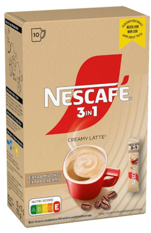 Nescafé 3in1 Creamy Latte, 10 шт./150 г, растворимый кофе 