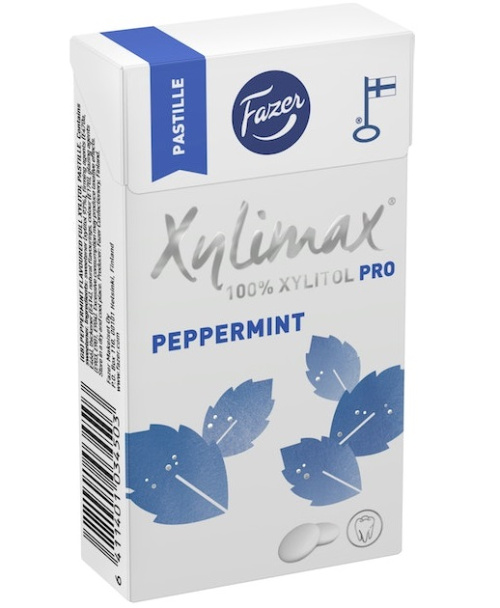 Fazer Xylimax Мятная пастилка с полным содержанием ксилита 38 г 