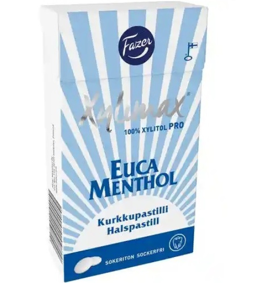 Fazer Xylimax Еucamenthol Ксилитовые пастилки 38г 