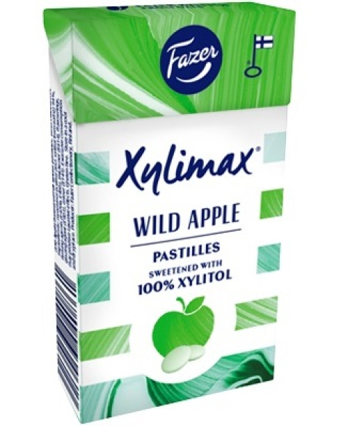Fazer Xylimax пастилки с полным содержанием ксилита cо вкусом дикого яблока 38г 