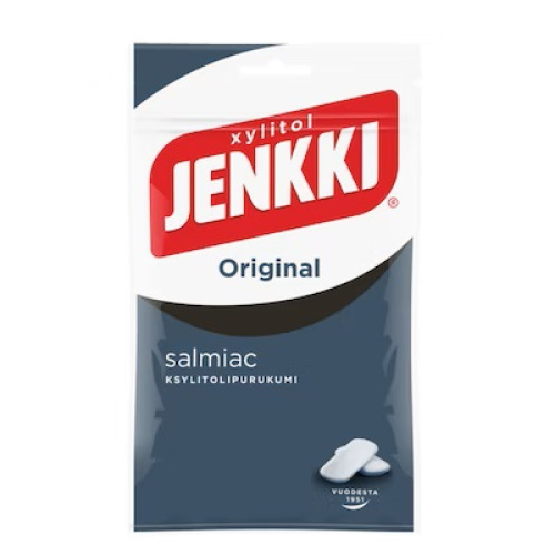 Jenkki Original Salmiac Жев. резинка с ксилитом 100г