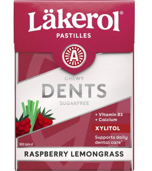 Läkerol Dents Kсилитовые пастилки Малина & Лемонграсс 85 г