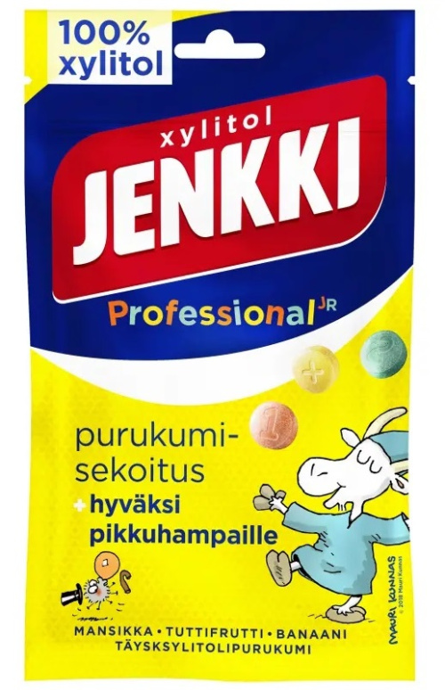 Jenkki Professional жевательная резинка с ксилитом 75 г