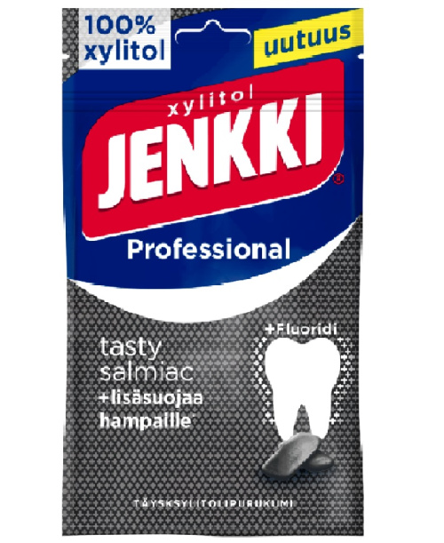 Jenkki Professional жевательная резинка с ксилитолом со вкусом салмиака