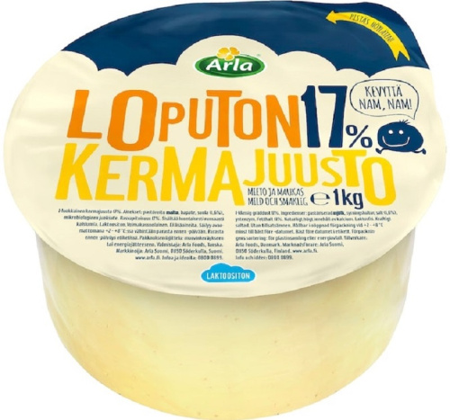 Arla Loputon Cream cheese 17% 1 kg