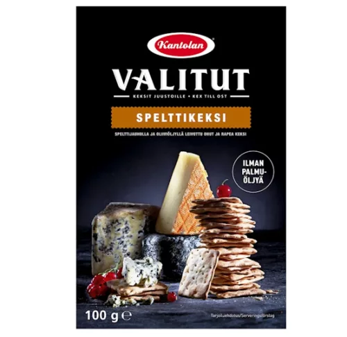 Печенье из полбы Kantolan Valitut, 100 г 