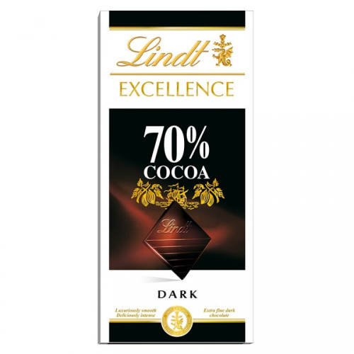 Lindt Mild 70% Tumma Suklaa 100g