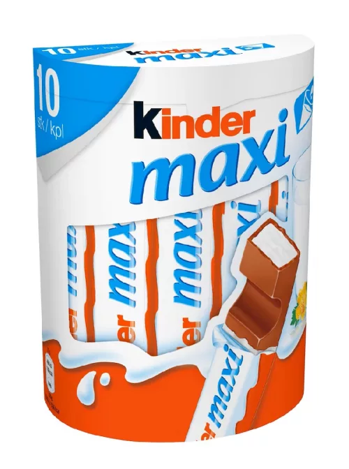 Kinder Maxi Молочный шоколад 10 шт/210г 