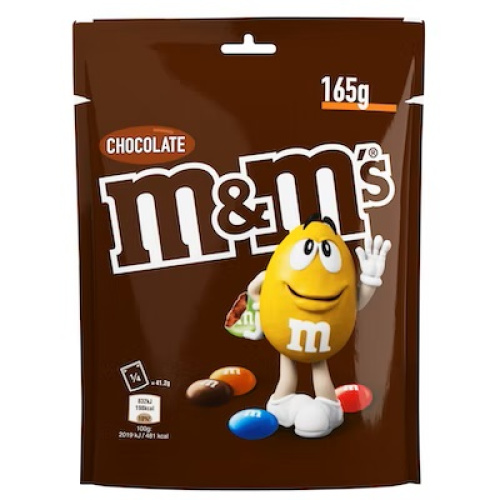 M&M's шоколад в пакетиках 165г