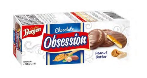 Bergen Obsession Peanut Butter Печенье 128г 