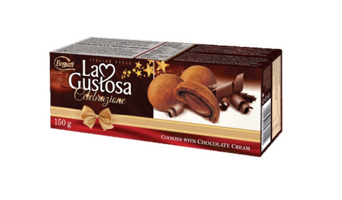 La Gustosa Печенье с шоколадной начинкой 150гр.