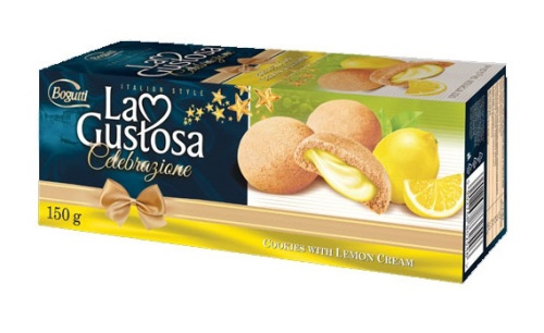 La Gustosa Печенье с лимонной начинкой 150г