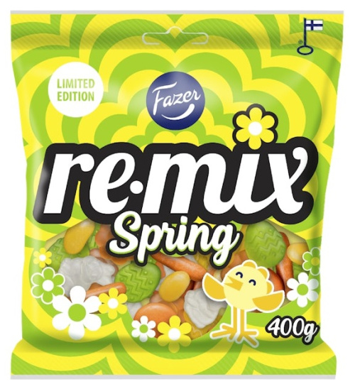 Fazer Remix Spring Karkkipussi 400gTRE