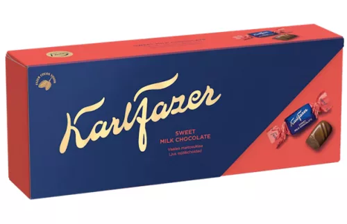 Конфеты пралине в сладком молочном шоколаде Karl Fazer, 250 г 