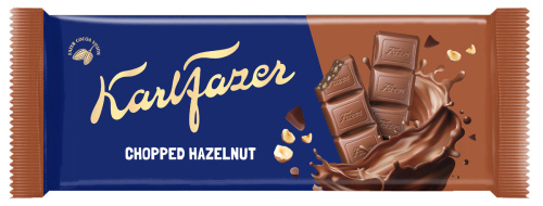 Шоколадный батончик Fazer с дробленым лесным орехом, 95 г 