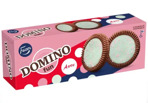 Fazer Domino Fun — вафельное печенье, 120 г, Avec 