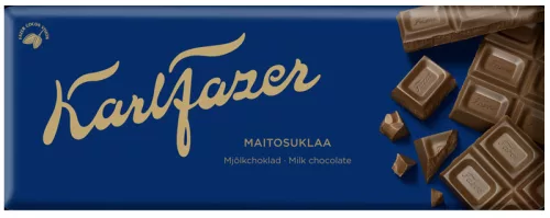Молочный шоколад Karl Fazer «Синий» плитка, 180 г 