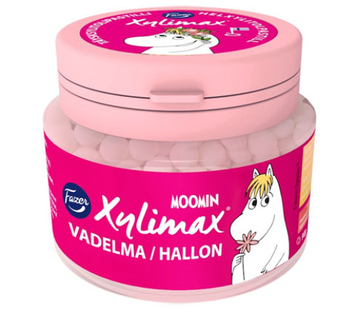 Xylimax Moomin пастилки со вкусом малины без сахара, 90 г