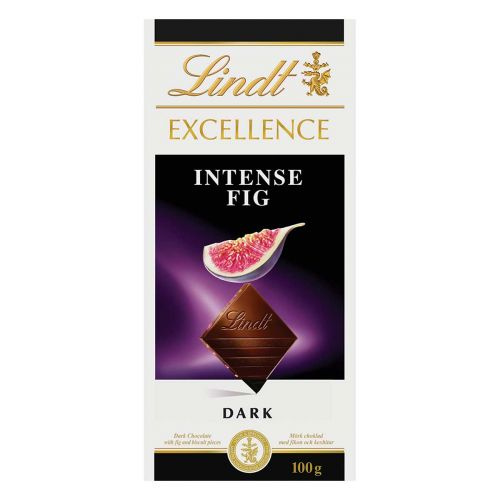 Lindt Excellence Темный шоколад с инжиром 100 г