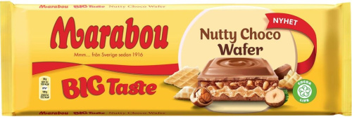 Marabou Big Taste Nutty Choco Wafer &#1064;&#1086;&#1082;&#1086;&#1083;&#1072;&#1076;&#1085;&#1072;&#1103; &#1087;&#1083;&#1080;&#1090;&#1082;&#1072; 270&#1075;&#1088;.