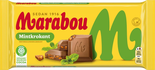 Шоколад Marabou Mint Croqant 200 г 