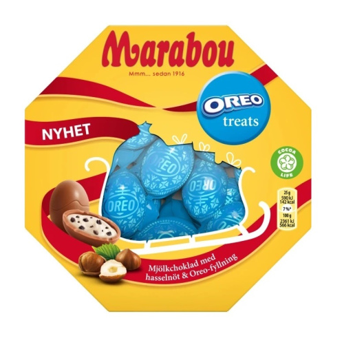 Marabou Oreo Молочный шоколад кондитерский 144г