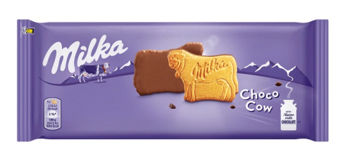 Milka Choco Cow Печенье с молочным шоколадом  120г 