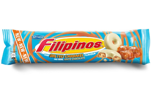 Filipinos Печенье с соленой карамелью и белым шоколадом 128г 